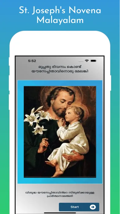Tangkapan skrin St Joseph Novena Malayalam