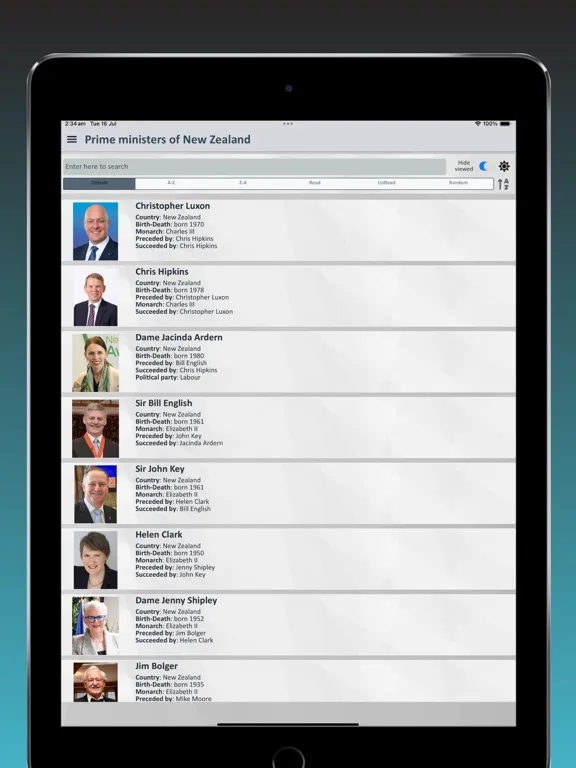World Leaders Hub iPad 應用截圖