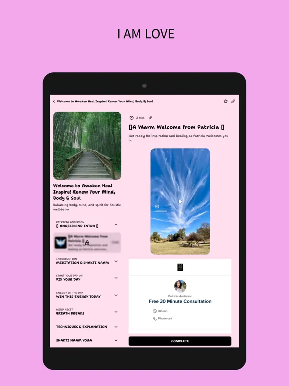 Awaken Heal Inspire iPad Screenshots
