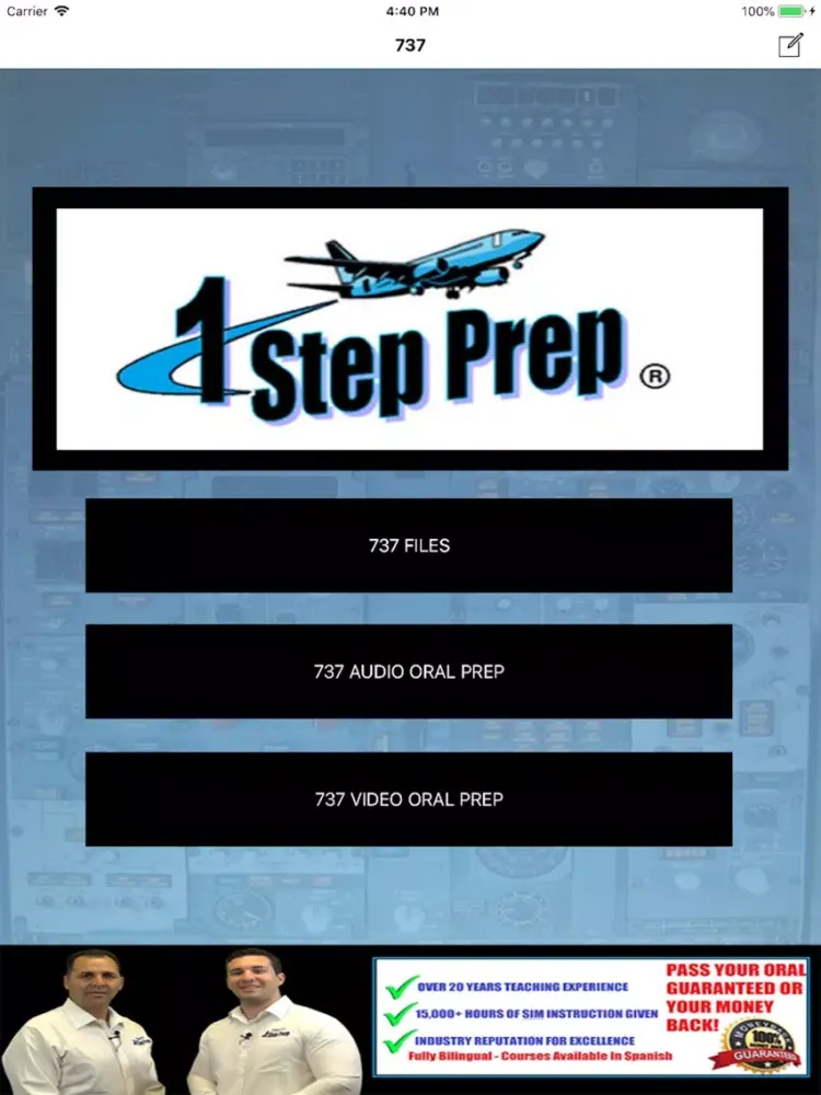Tangkapan layar 1 Step Prep 737 iPad 