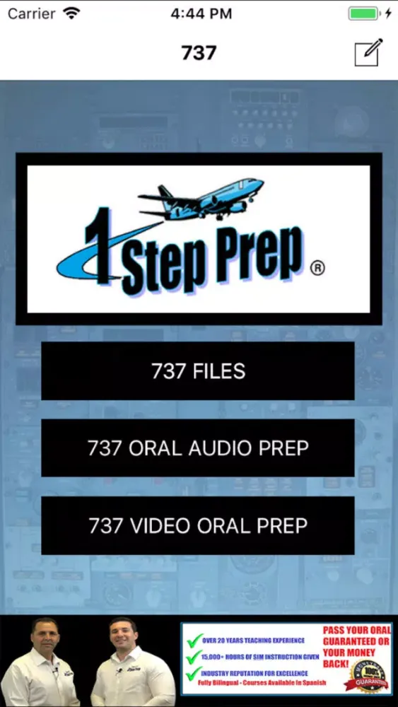 Tangkapan layar 1 Step Prep 737