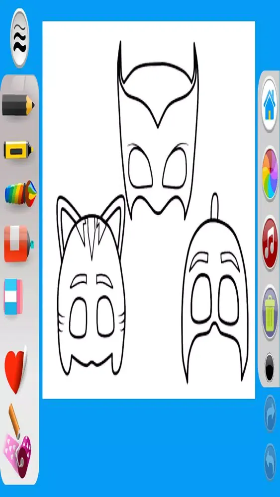 Capturas de tela do PJ Coloring book for Masks