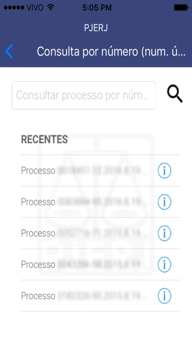 PJERJ - Consulta Processual应用截图
