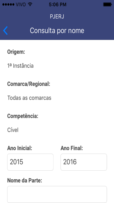 PJERJ - Consulta Processual应用截图