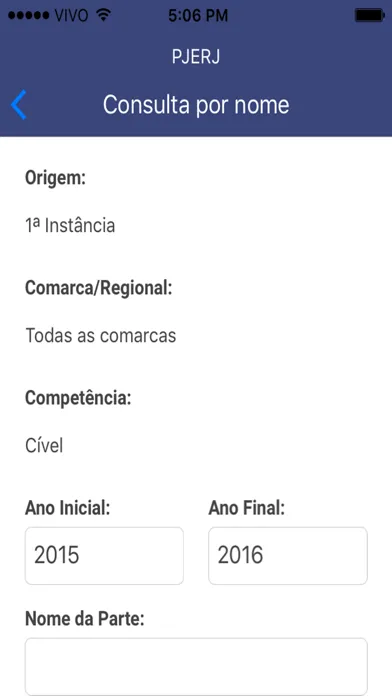 PJERJ - Consulta Processual应用截图