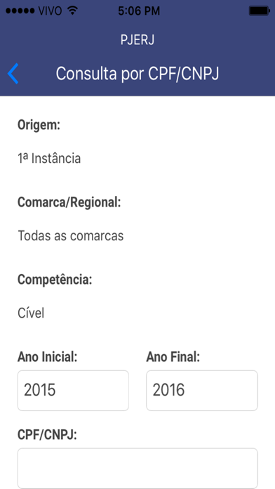 PJERJ - Consulta Processual应用截图