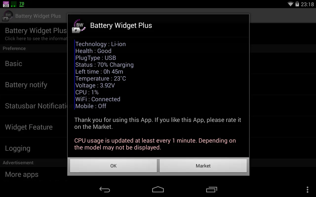 Battery Widget Plus Screenshots