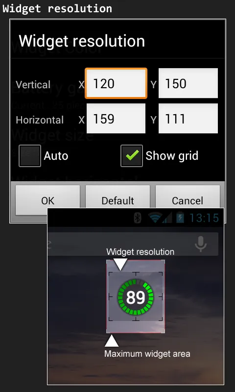 Battery Widget Plus Screenshots