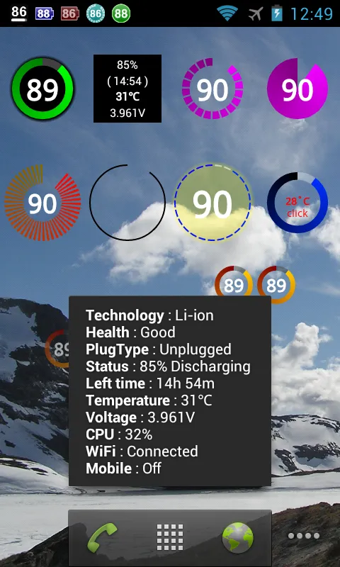 Battery Widget Plus Screenshots