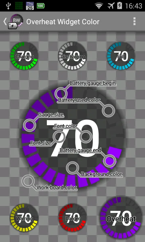Battery Widget Plus Screenshots