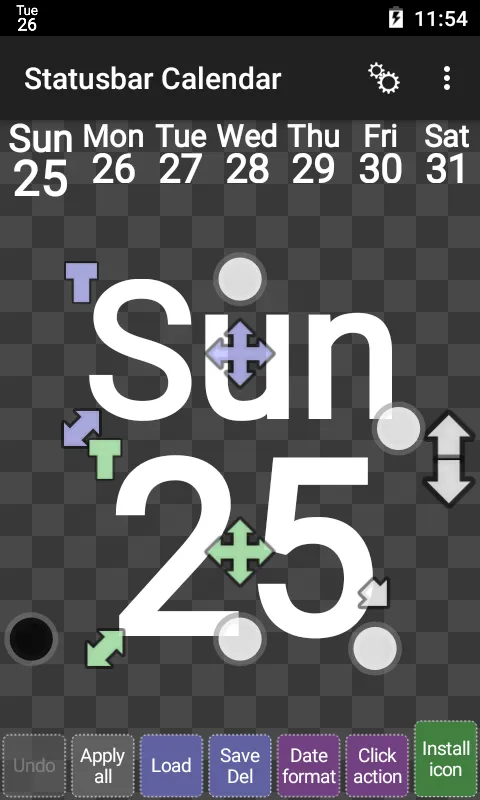 Statusbar Calendar應用截圖