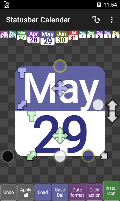Statusbar Calendar應用截圖