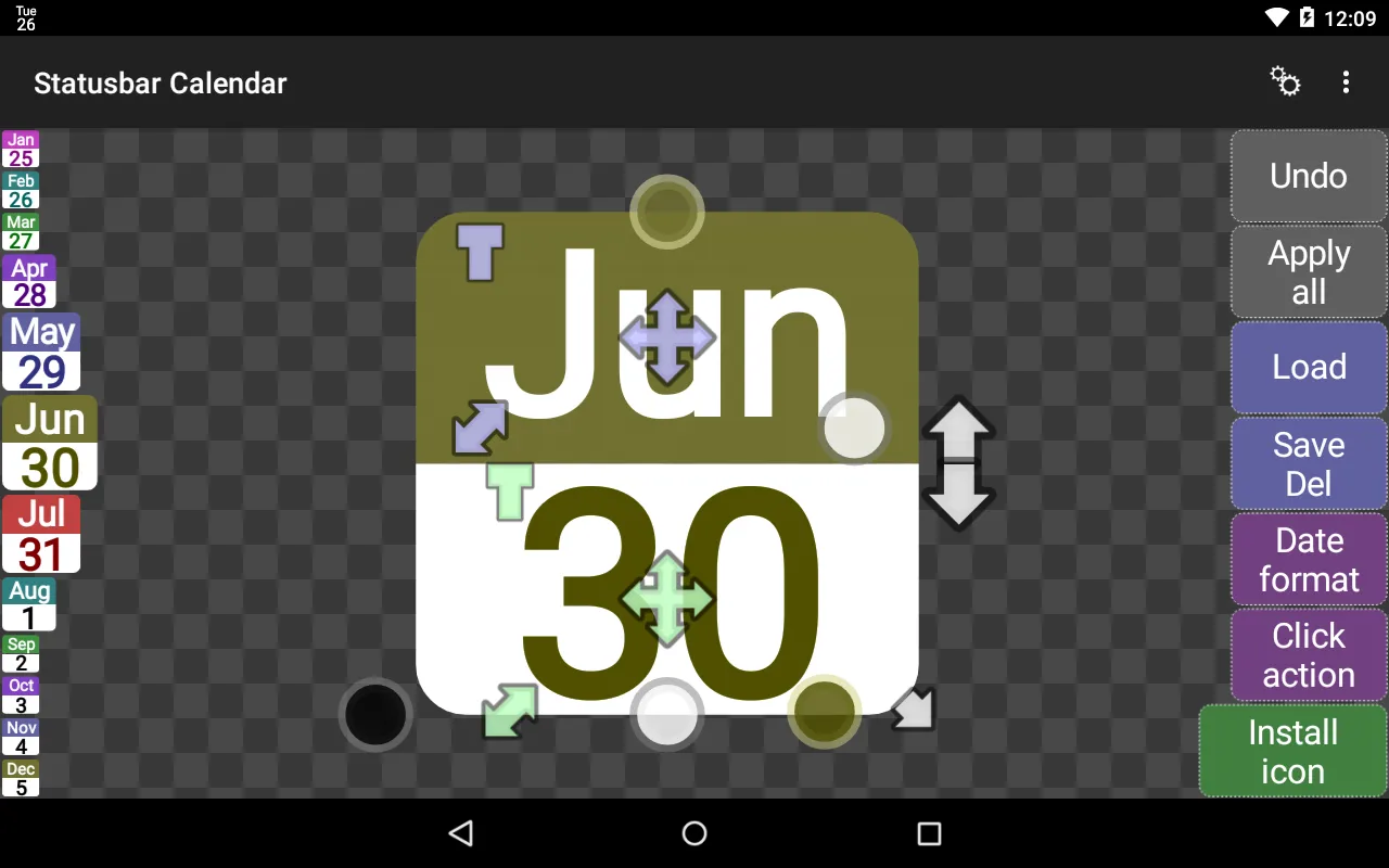 Statusbar Calendar應用截圖