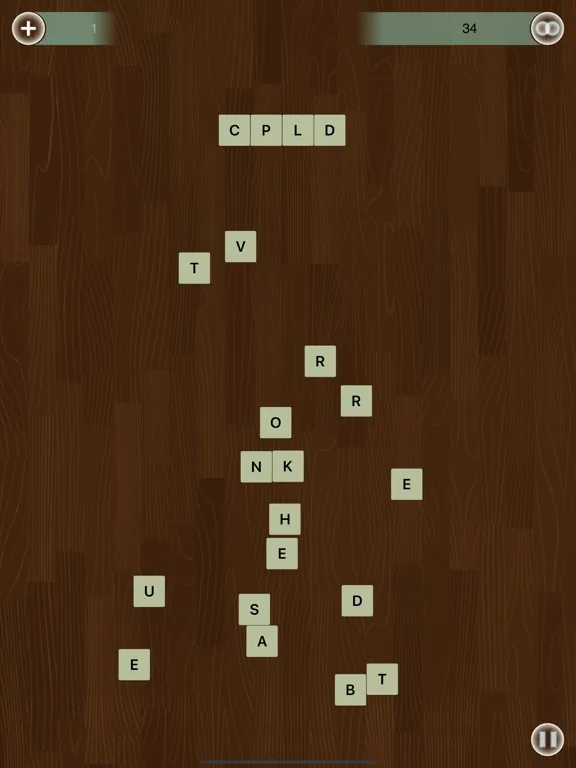 ภาพหน้าจอของ Wordy Tile iPad 