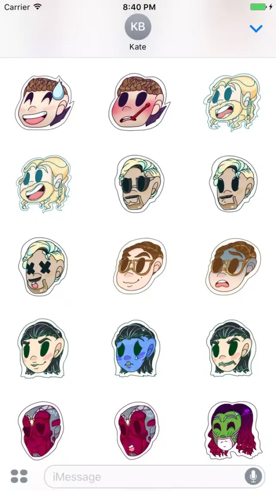 Heroes and Villains Stickers应用截图