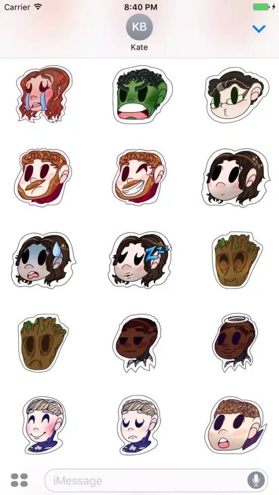 Heroes and Villains Stickers应用截图