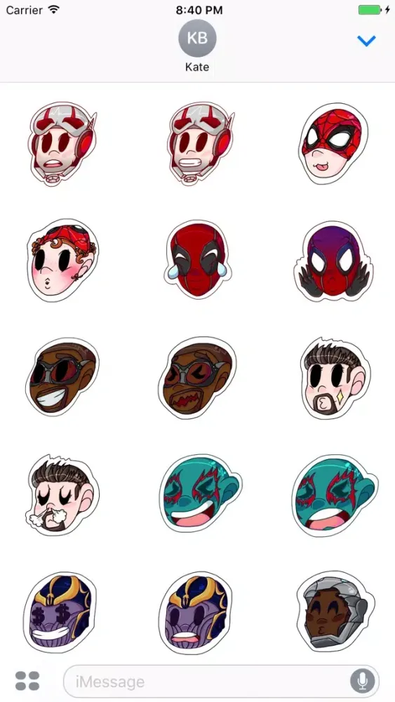 Heroes and Villains Stickers应用截图
