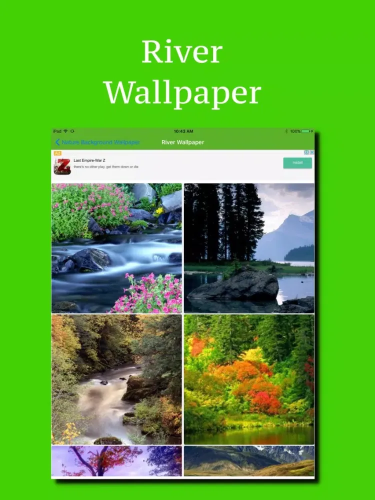 Capturas de pantalla de Nature Background Wallpaper iPad 