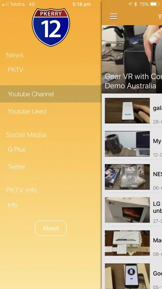Ảnh chụp màn hình của PKTV