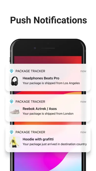 Ảnh chụp màn hình của Package Tracker - pkge Mobile