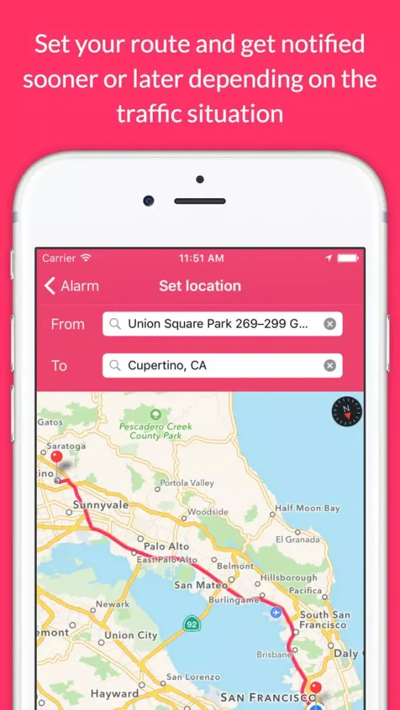 Capturas de pantalla de Traffic Alarm Clock - Always Punctual