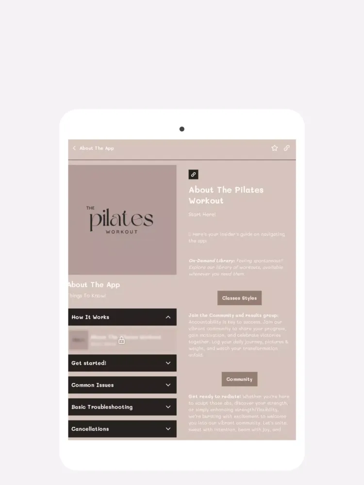 ภาพหน้าจอของ The Pilates Workout