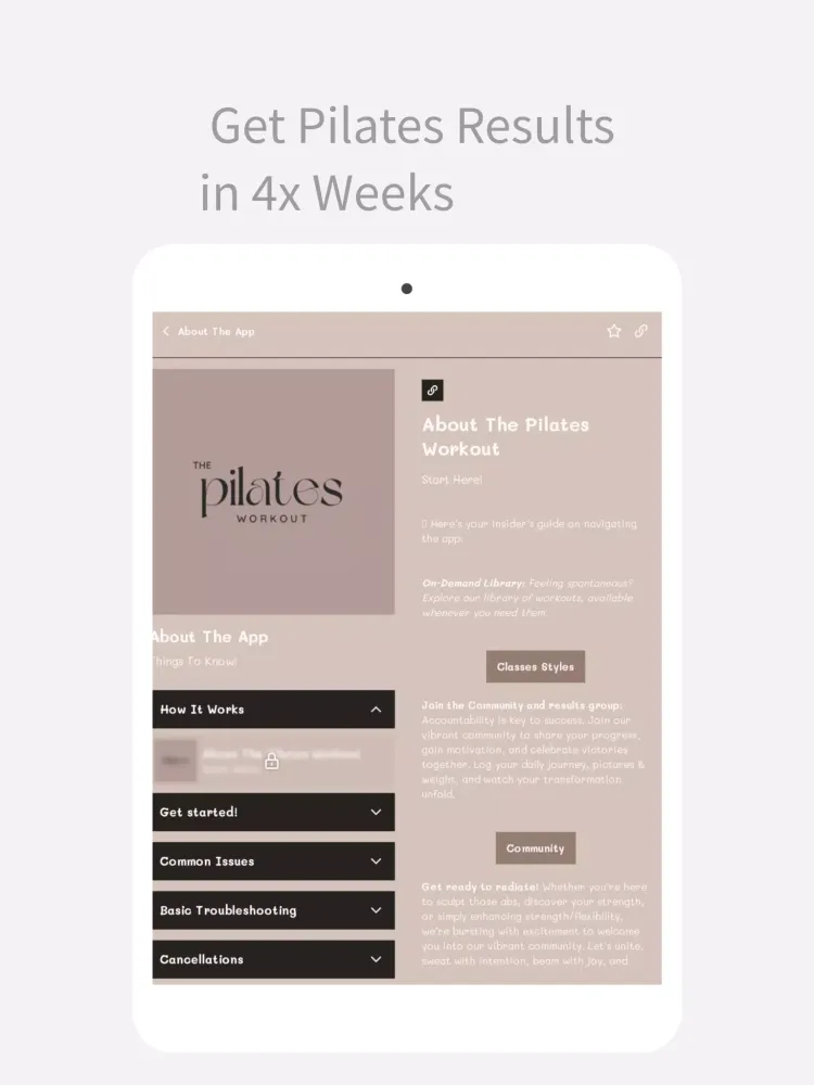 ภาพหน้าจอของ The Pilates Workout