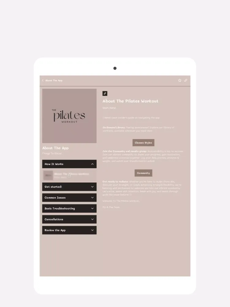 ภาพหน้าจอของ The Pilates Workout