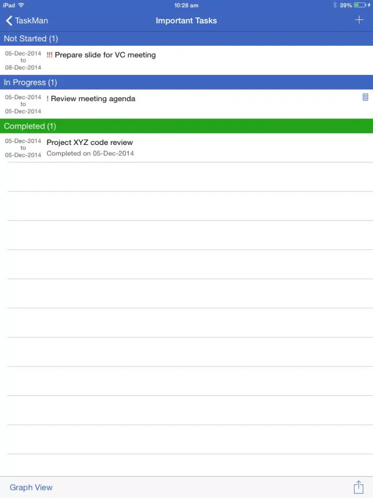 TaskMan - Personal Task Manager iPad  سکرین شاٹس