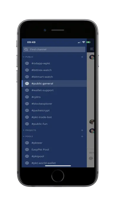 ภาพหน้าจอของ Pkt Chat