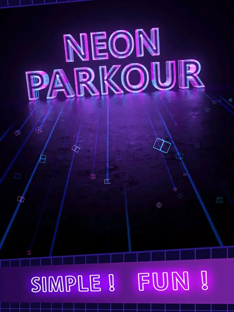 Neon Parkour iPad  Screenshots