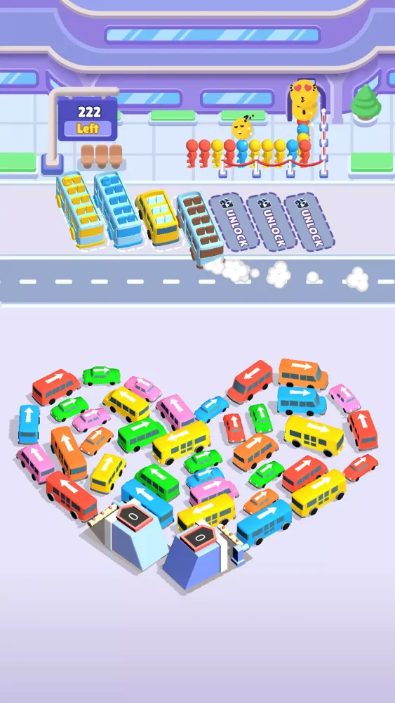 Ảnh chụp màn hình của Sort Frenzy: Rescue Bus Jam 3D