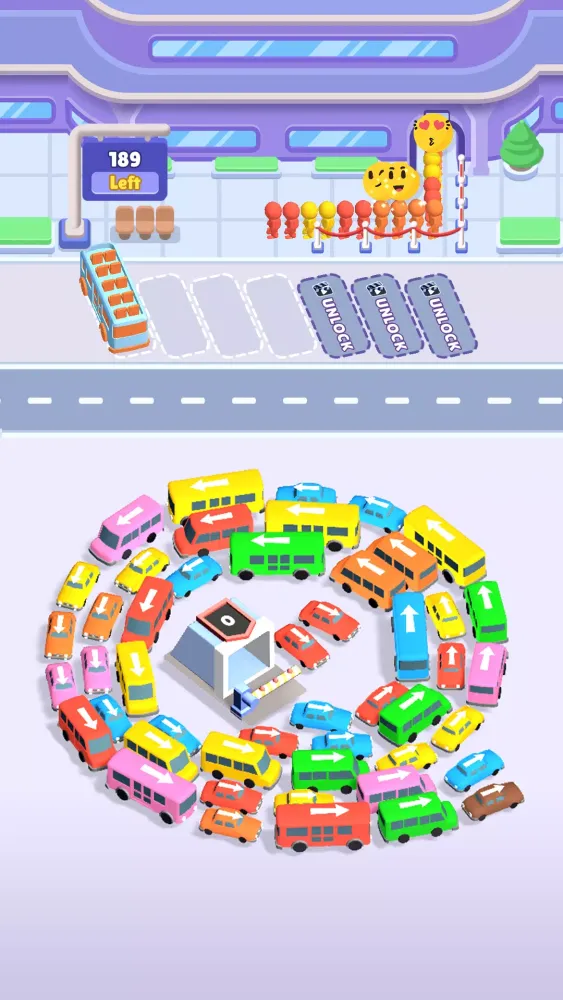 Ảnh chụp màn hình của Sort Frenzy: Rescue Bus Jam 3D