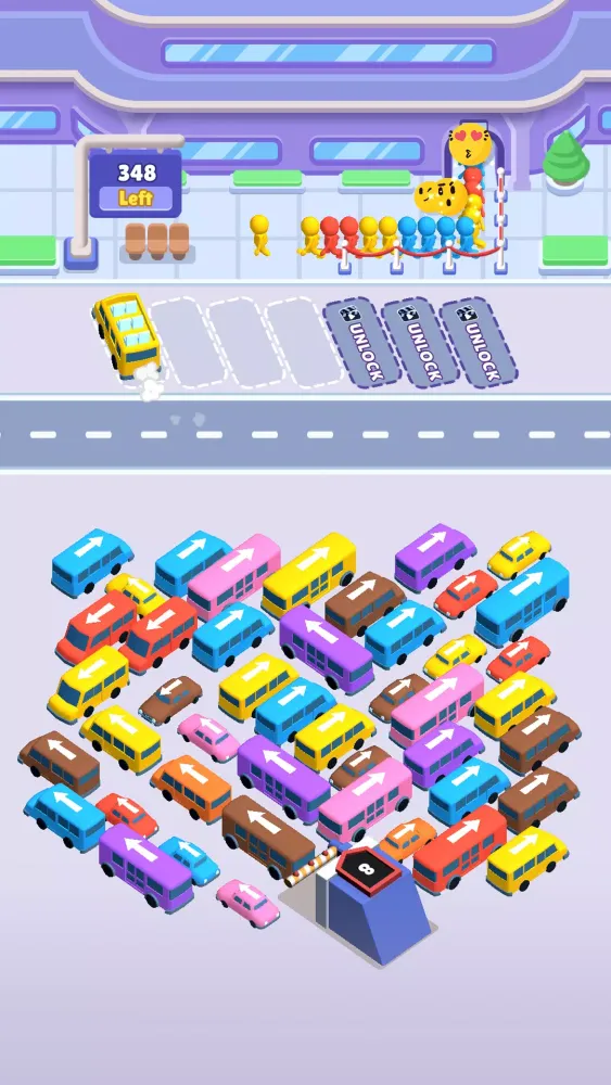 Ảnh chụp màn hình của Sort Frenzy: Rescue Bus Jam 3D