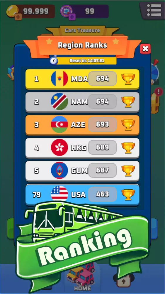 Tangkapan layar Bus Sort Jam: Parking Puzzle