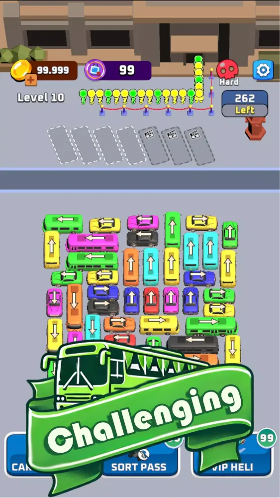 Tangkapan layar Bus Sort Jam: Parking Puzzle
