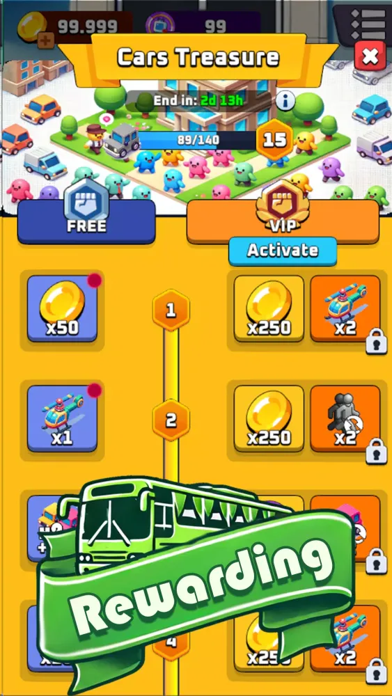 Tangkapan layar Bus Sort Jam: Parking Puzzle