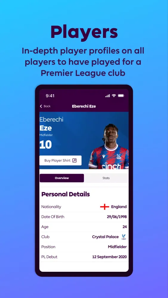 Capturas de tela do Premier League - Official App
