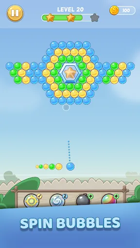 Bubble Planet: Spinning Puzzle Screenshots