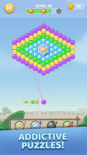 Bubble Planet: Spinning Puzzle Screenshots