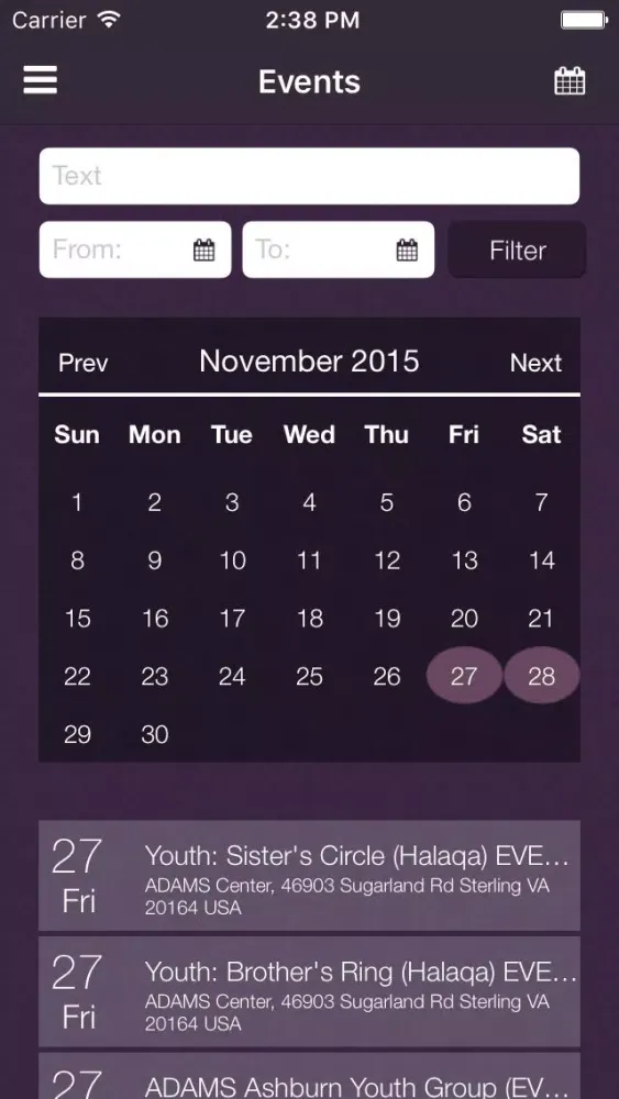 ADAMS Jum'a App 스크린샷