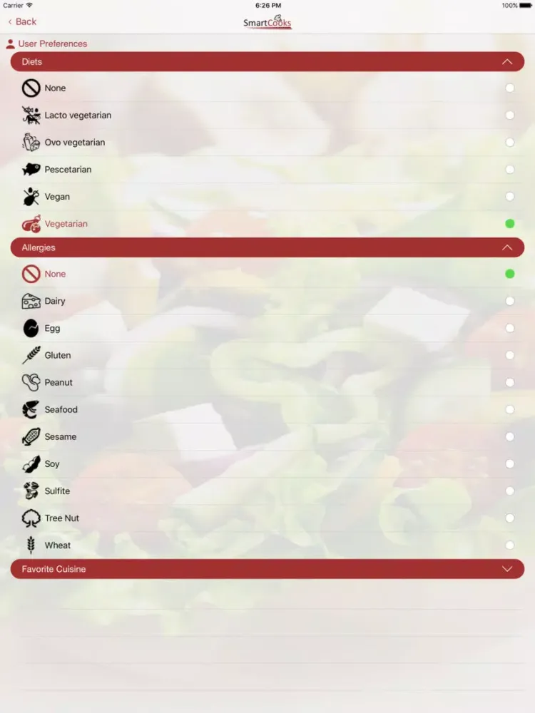 Ảnh chụp màn hình của Healthy Eating Starts at Home iPad 
