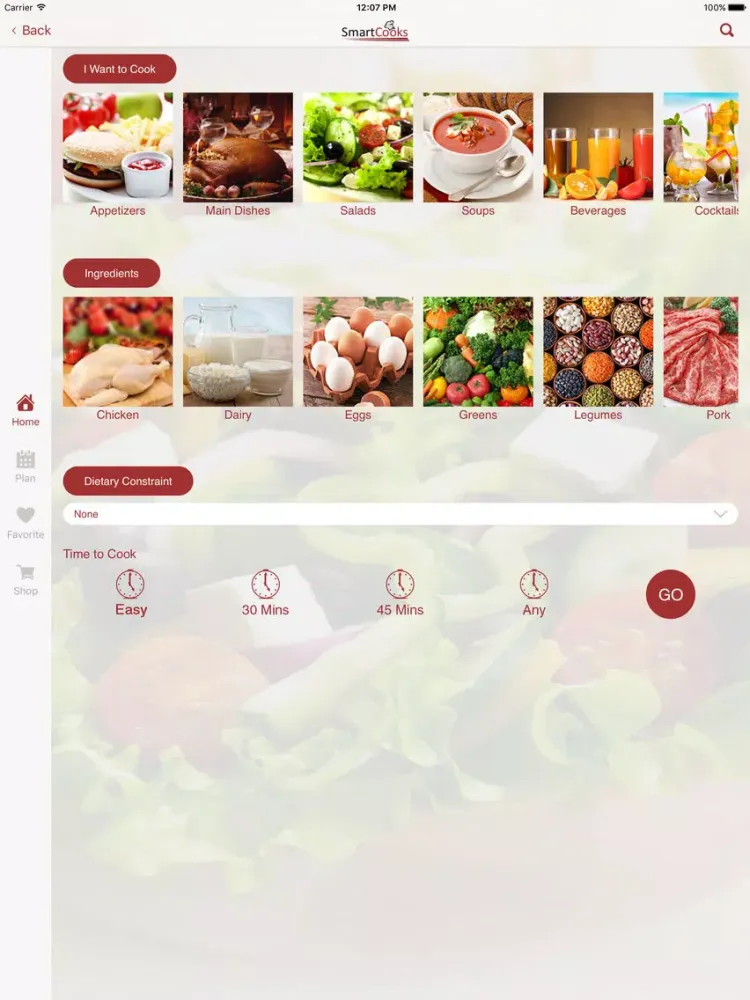 Ảnh chụp màn hình của Healthy Eating Starts at Home iPad 
