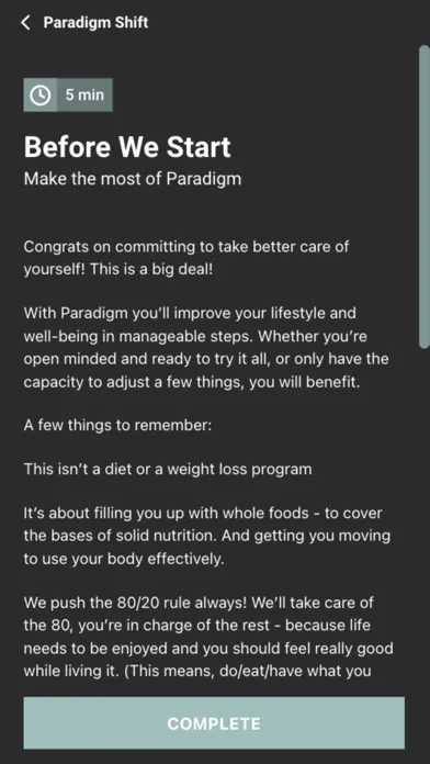 تصاویر Paradigm App.