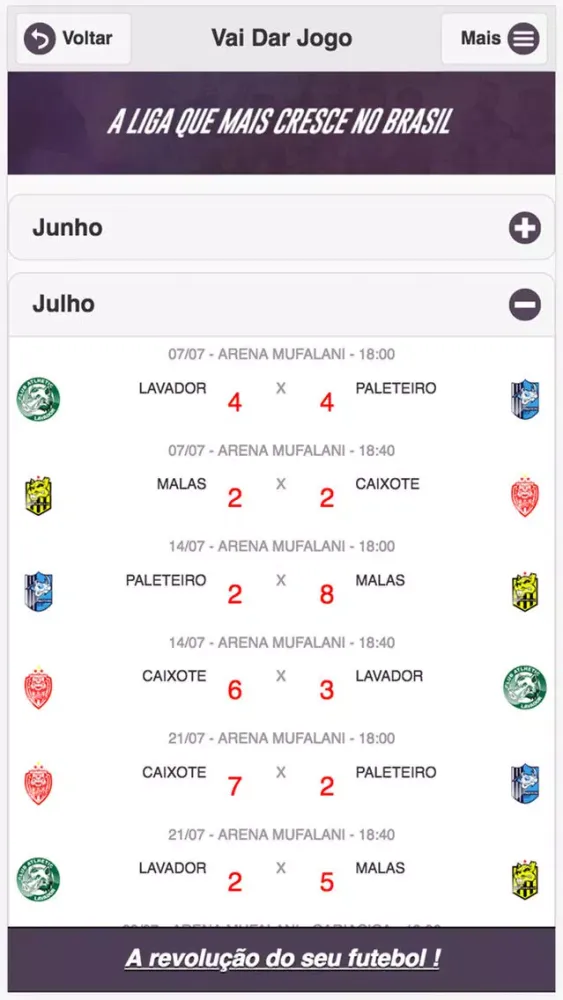 Vai Dar Jogo 스크린샷