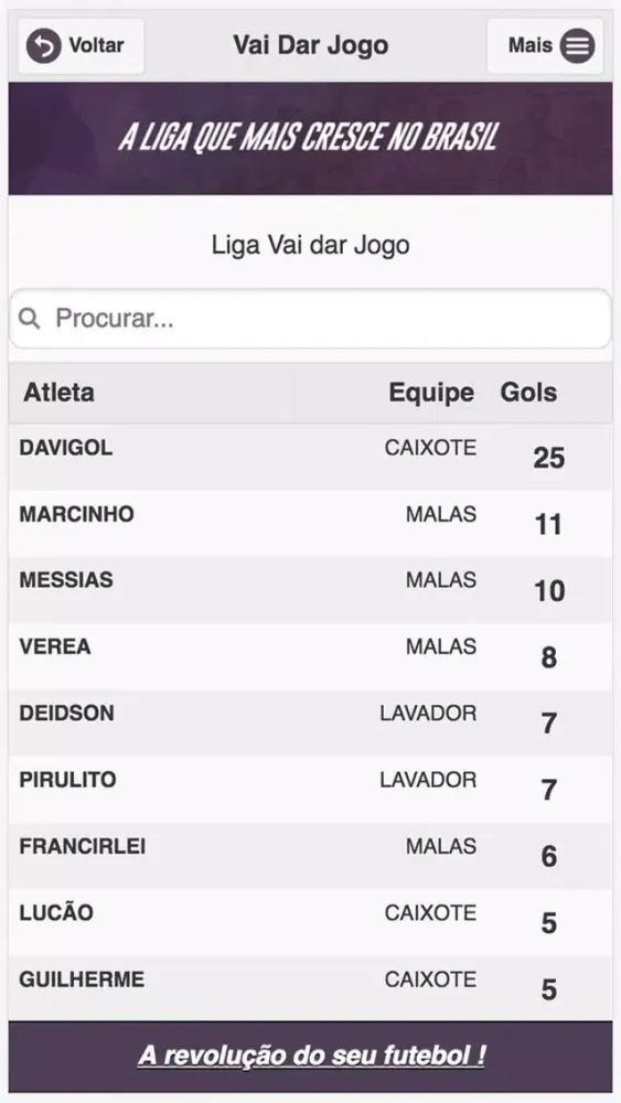 Vai Dar Jogo 스크린샷