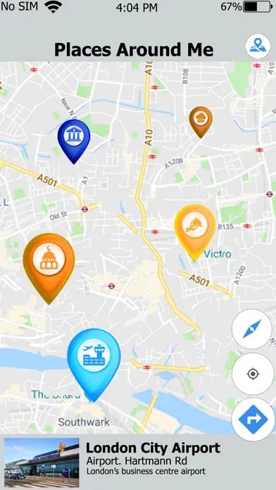 Captures d'écran de Places Around Me & Routes