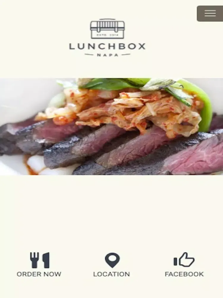 Tangkapan layar Lunchbox Napa iPad 