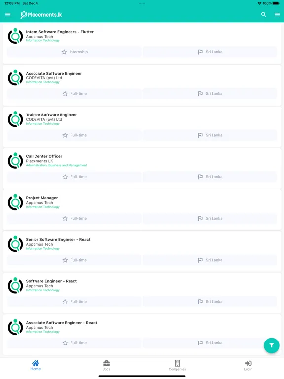 Placements LK iPad  Screenshots