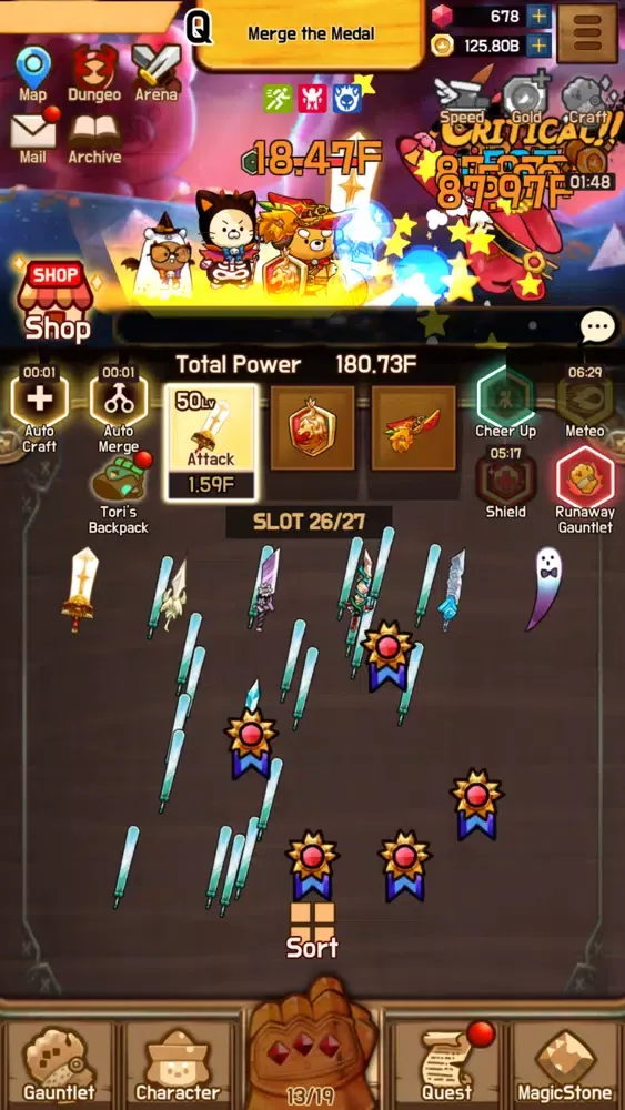 Capturas de tela do Merge Trio